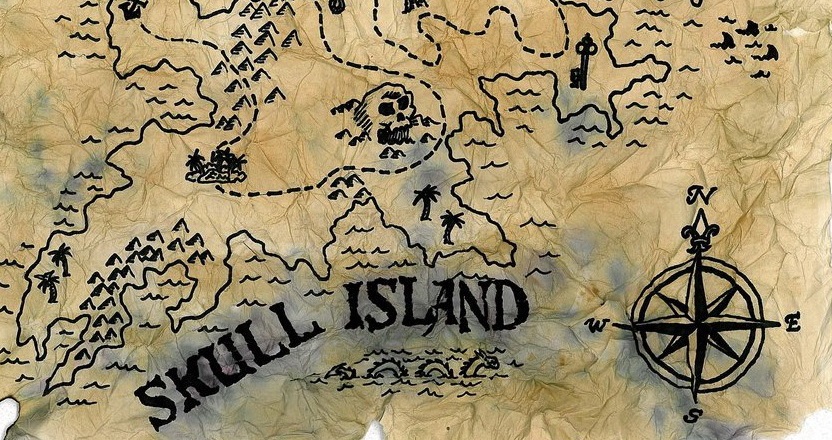 Skull Island ide na papier
