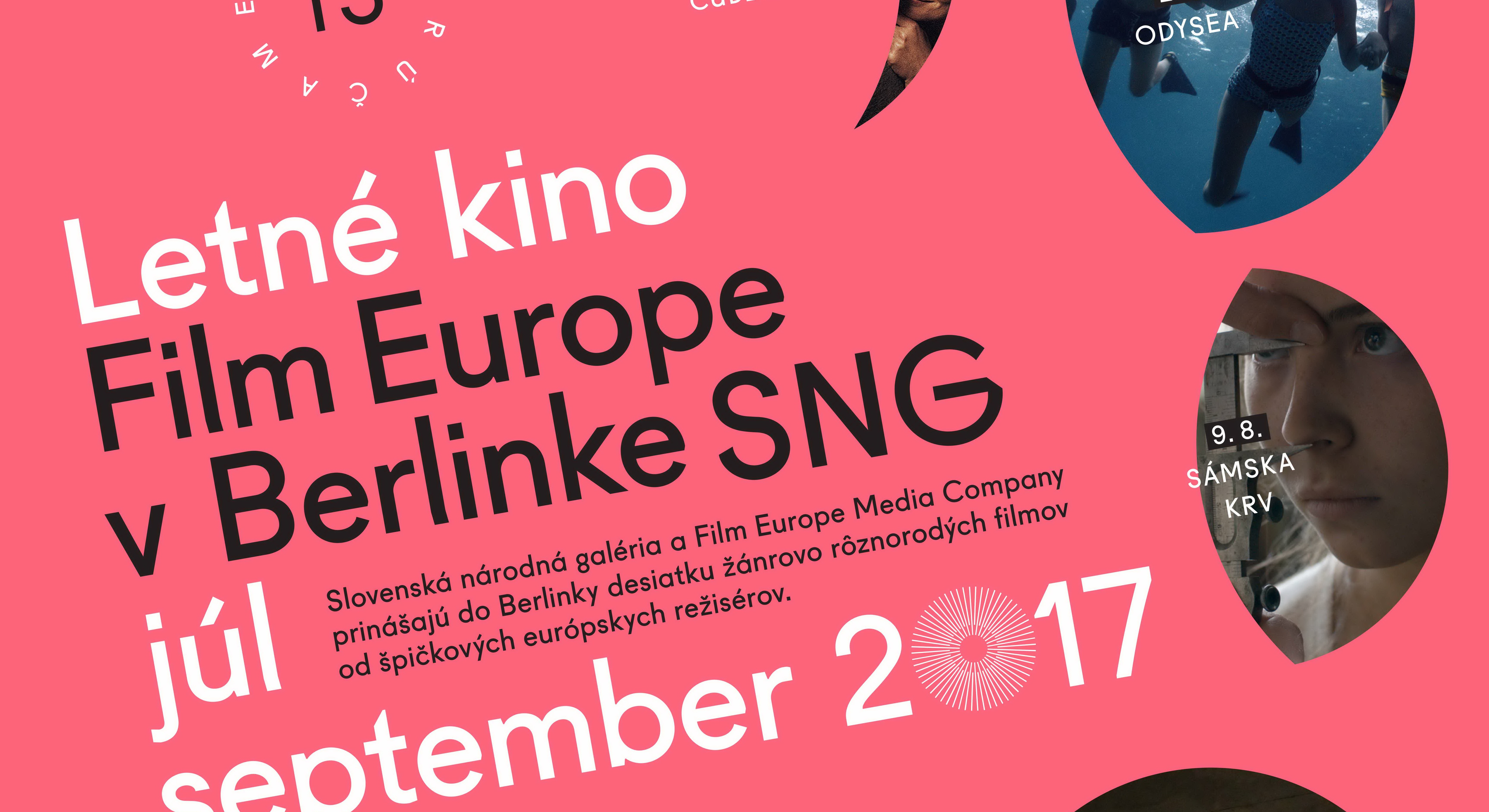 Štartuje Letné Kino Film Europe v kaviarni Berlinka v SNG